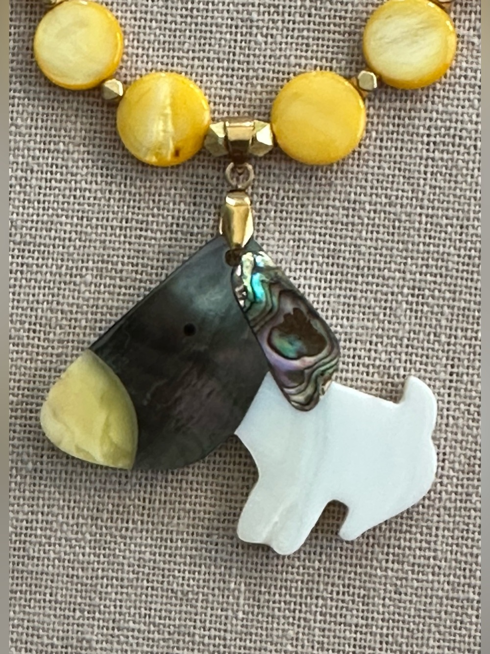 20-1/2 inch White Mother-of-Pearl Necklace NWOT - Picture 2 of 14